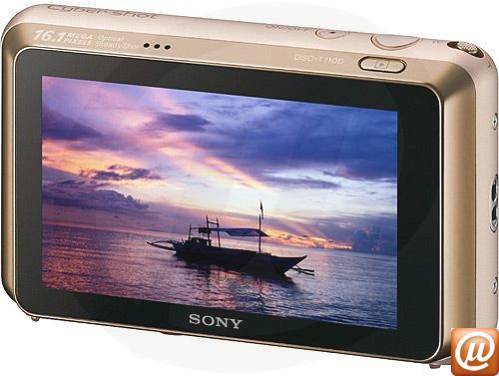 DSC-T110D/N - Cmera Digital Sony Cyber-shot DSC-T110D 16.1 MP Cor Dourada, Face Detection e Funo Panormica